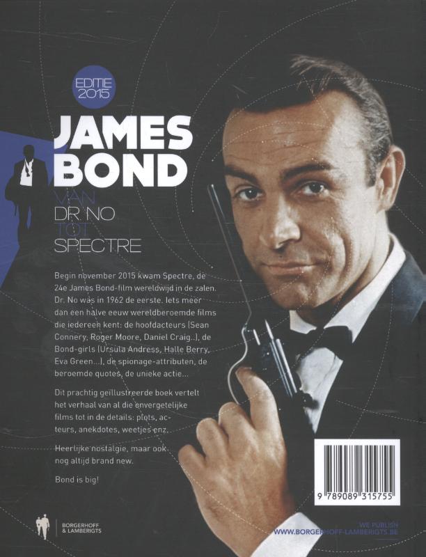 James Bond, van Dr. No tot Spectre achterkant