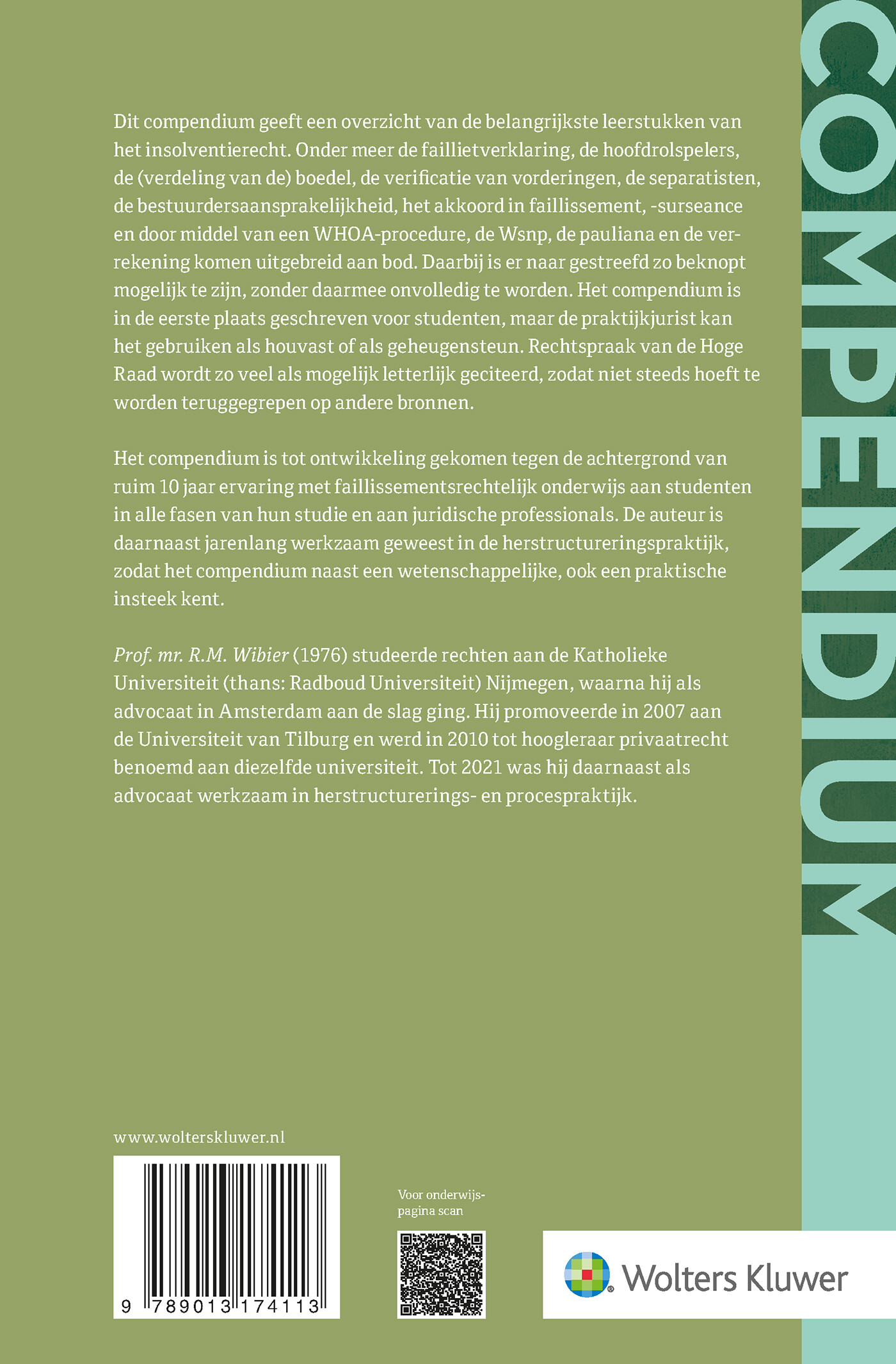 Compendium van het Nederlands insolventierecht achterkant