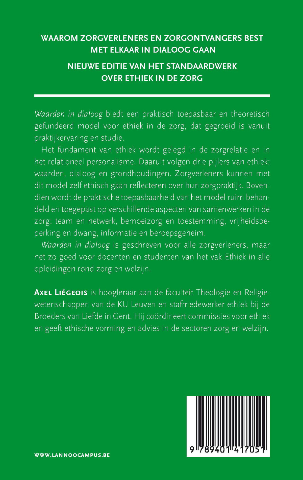 Waarden in dialoog - herziene editie achterkant