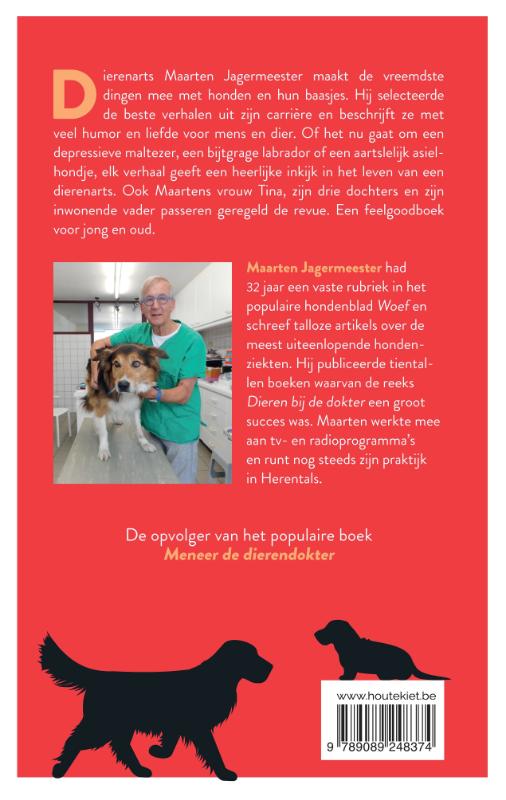 Komt een hond bij de dierendokter achterkant