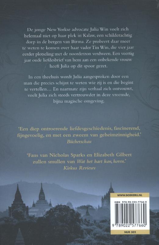 Wat het hart kan horen / Birma-trilogie / 1 achterkant
