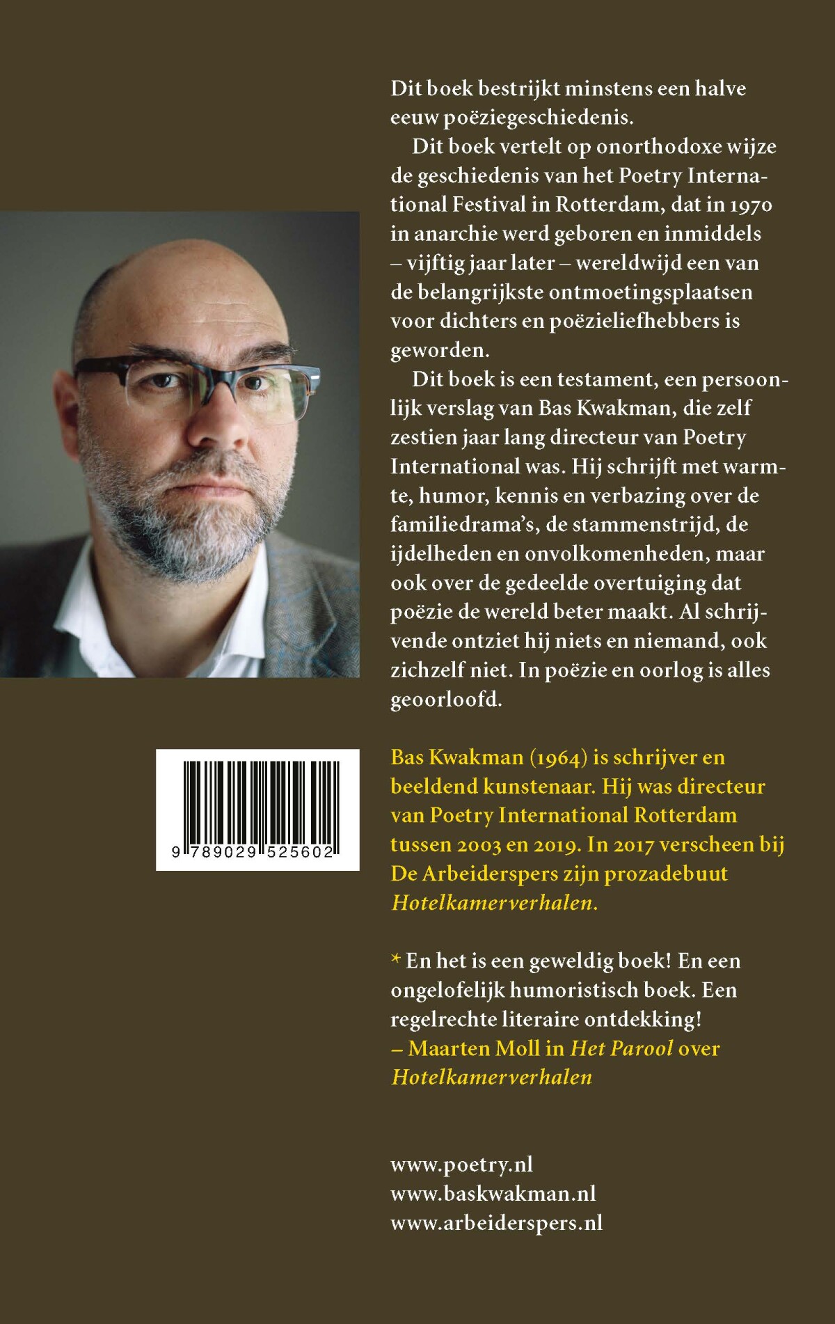 In poëzie en oorlog achterkant