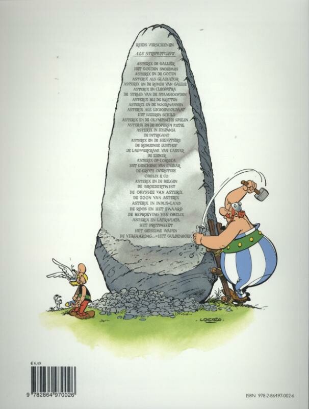 De broedertwist / Asterix / 25 achterkant