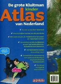 De grote Kluitman kinderatlas van Nederland achterkant
