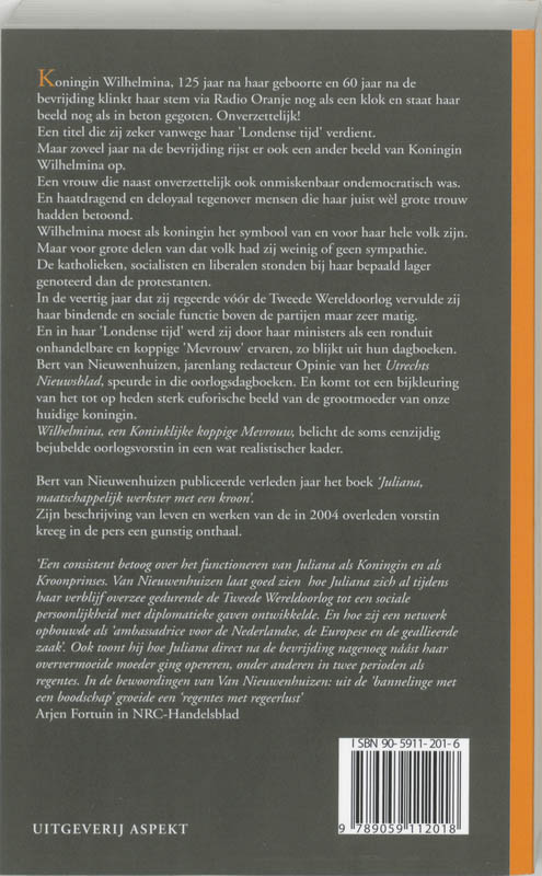 Wilhelmina Wilhelmina achterkant