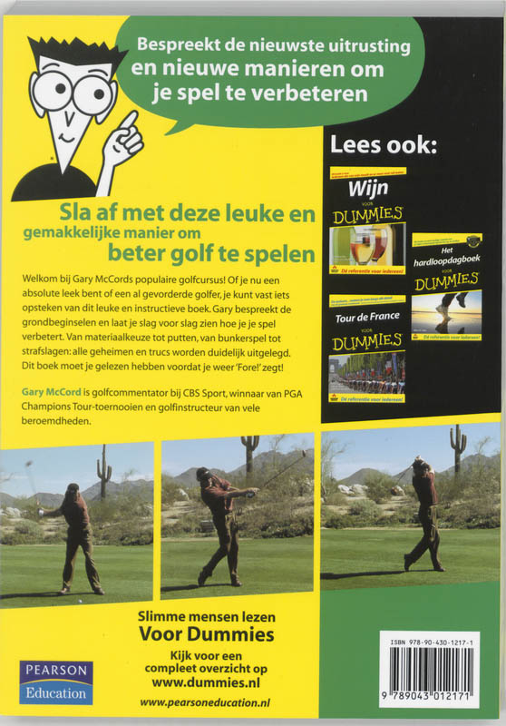 Golf voor Dummies / Voor Dummies Golf voor Dummies / Voor Dummies achterkant