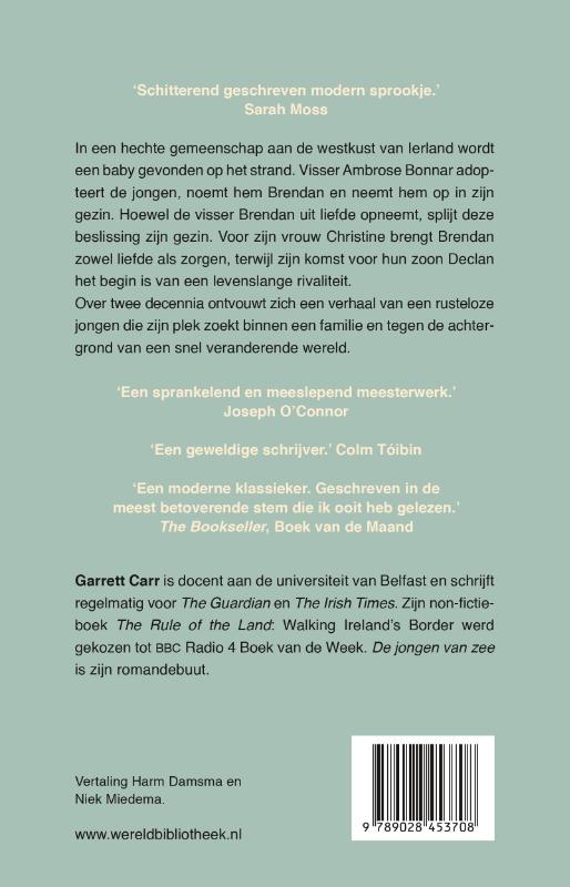 De jongen van zee achterkant
