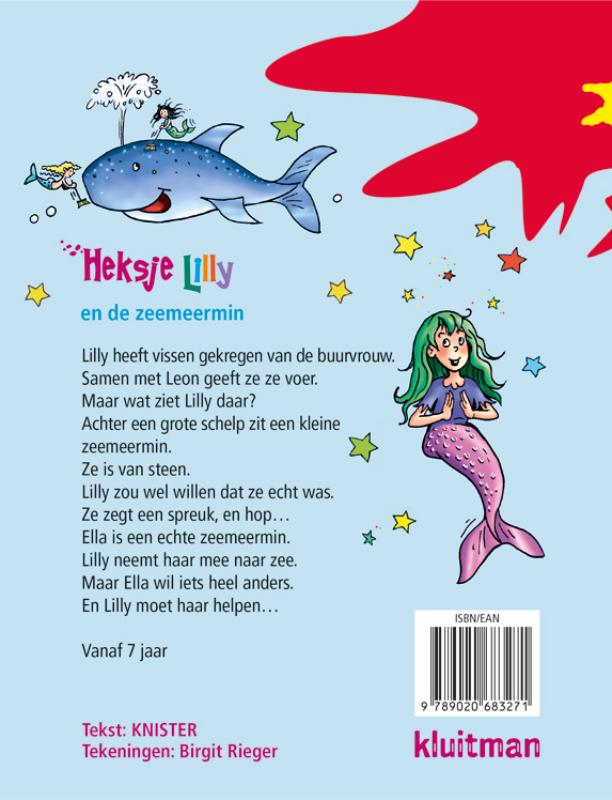 Heksje Lilly en de zeemeermin / Heksje Lilly achterkant