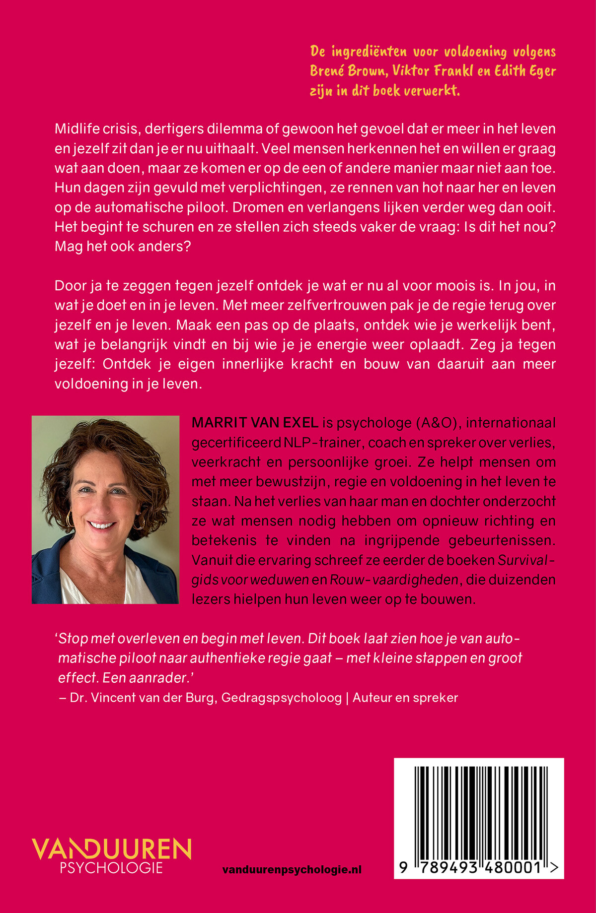 Wie ben je, wat wil je en met wie? achterkant