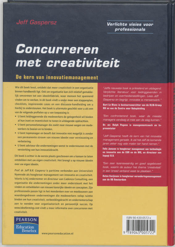 Concurreren Met Creativiteit achterkant