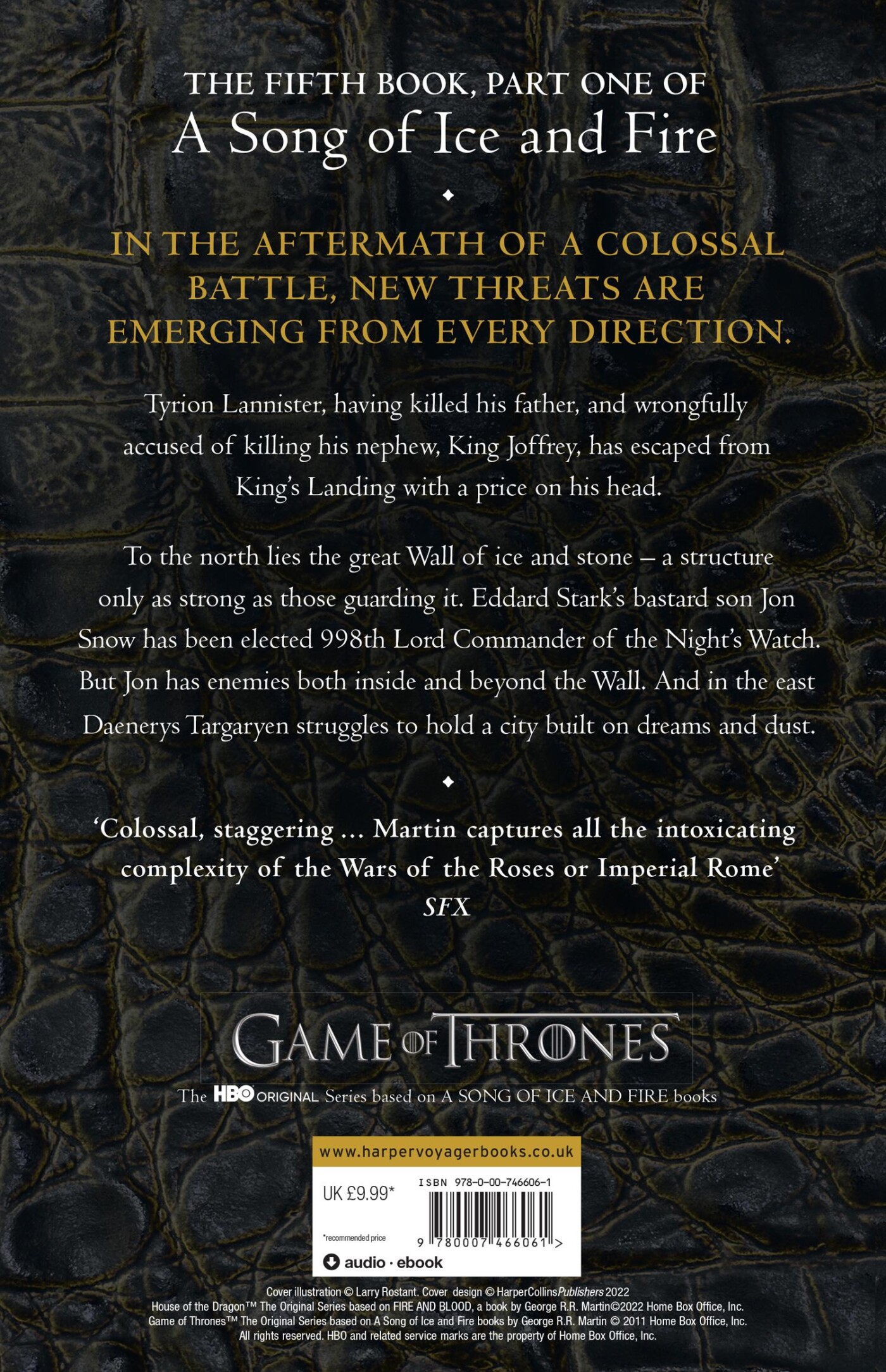 A dance with dragons / A song of ice and fire / 5,1 achterkant