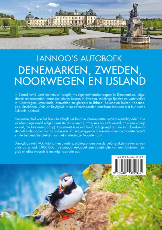 Lannoo's Autoboek - Denemarken, Zweden, Noorwegen en IJsland / Lannoo's autoboek achterkant