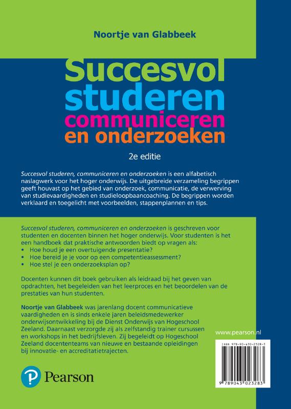 Succesvol studeren, communiceren en onderzoeken Succesvol studeren, communiceren en onderzoeken achterkant