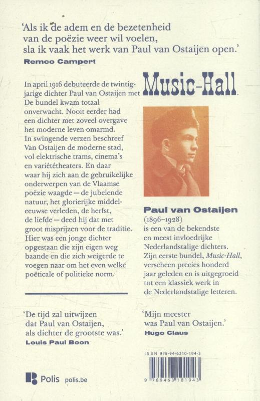 Music-Hall achterkant