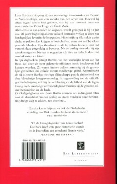 De oorlogsdagboeken van Louis Barthas, tonnenmaker 1914-1918 achterkant