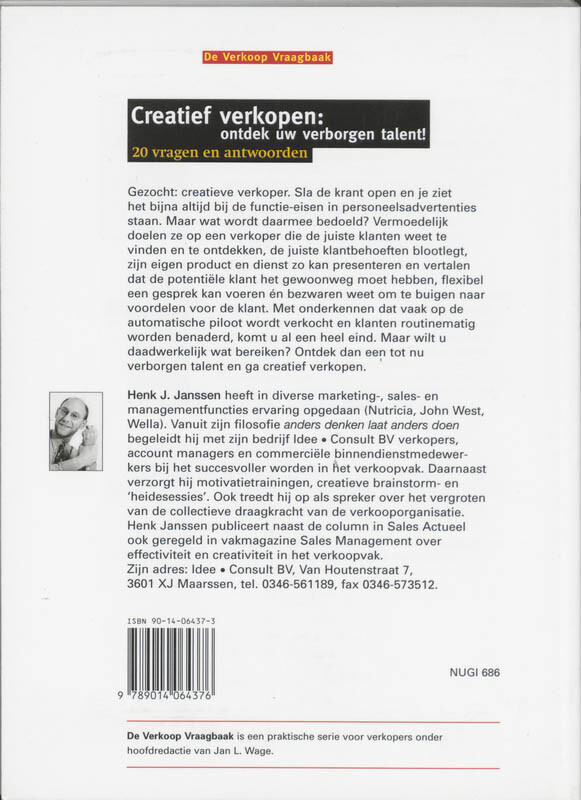 Creatief verkopen / De verkoop vraagbaak / 25 achterkant