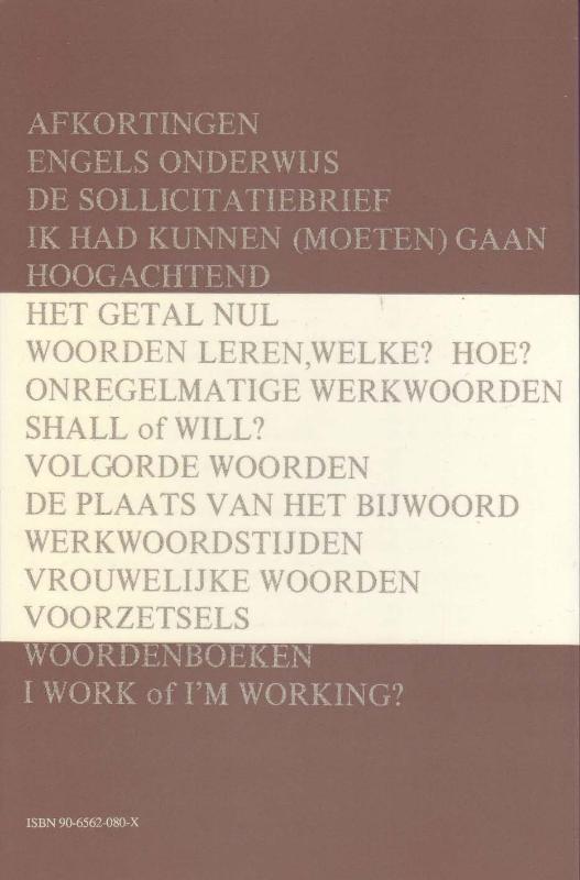 Beter engels schryven achterkant