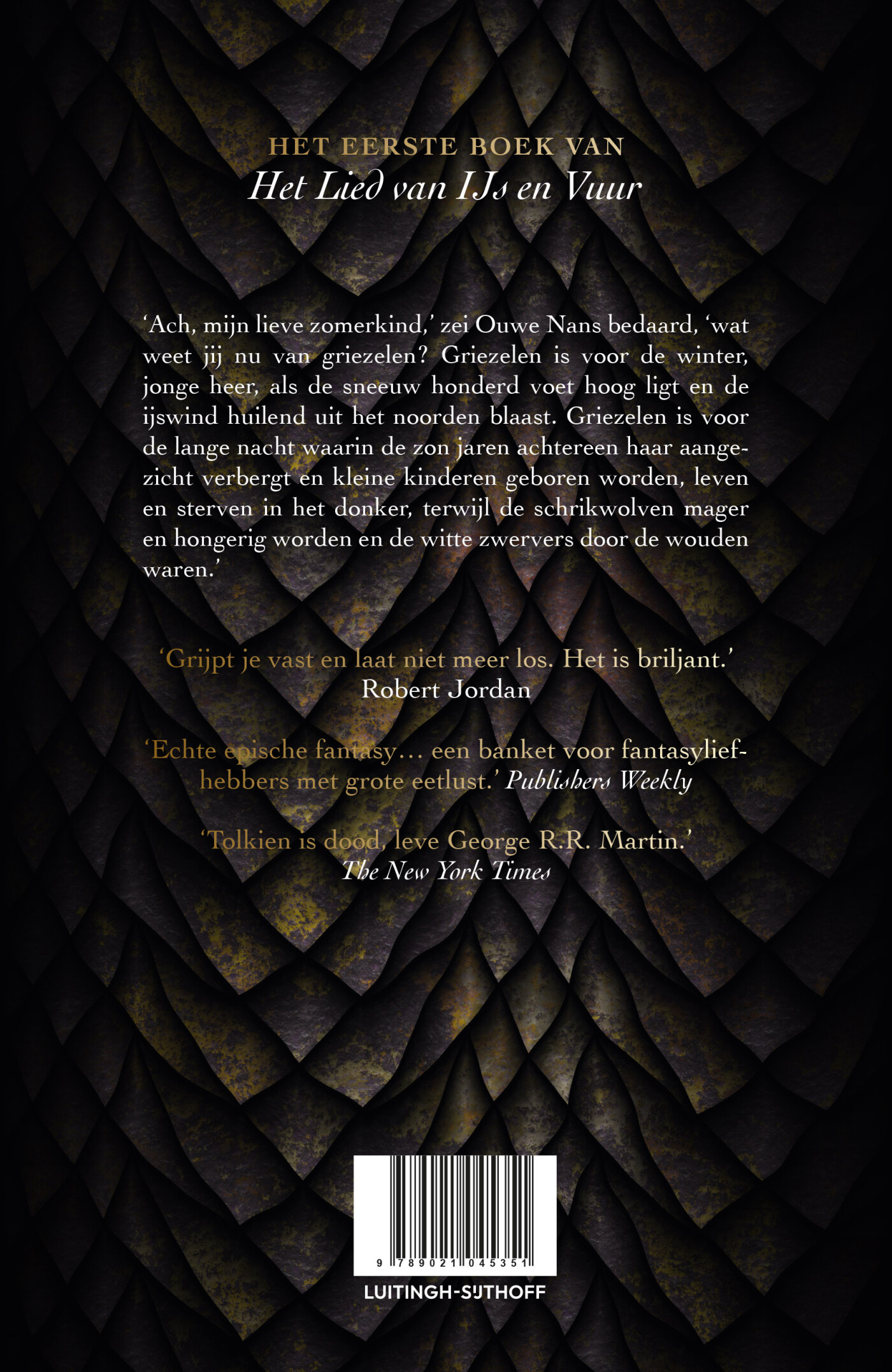 Het lied van ijs en vuur / Game of Thrones / 1 achterkant