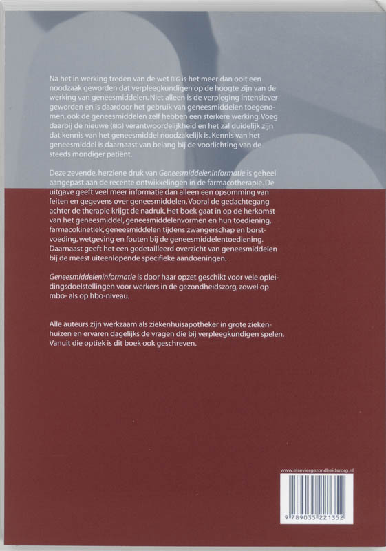 Geneesmiddeleninformatie Geneesmiddeleninformatie achterkant