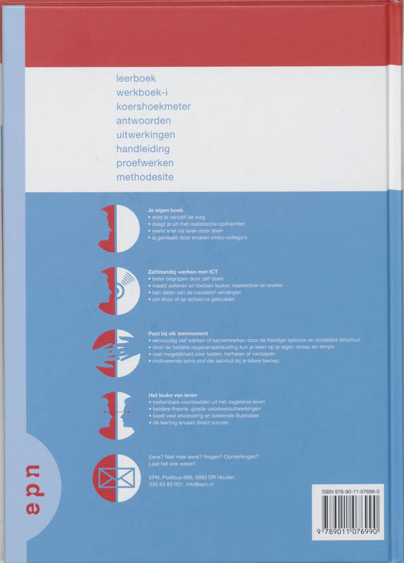 Getal en ruimte / 1 Vmbo-B(K) 2 / deel Leerboek achterkant