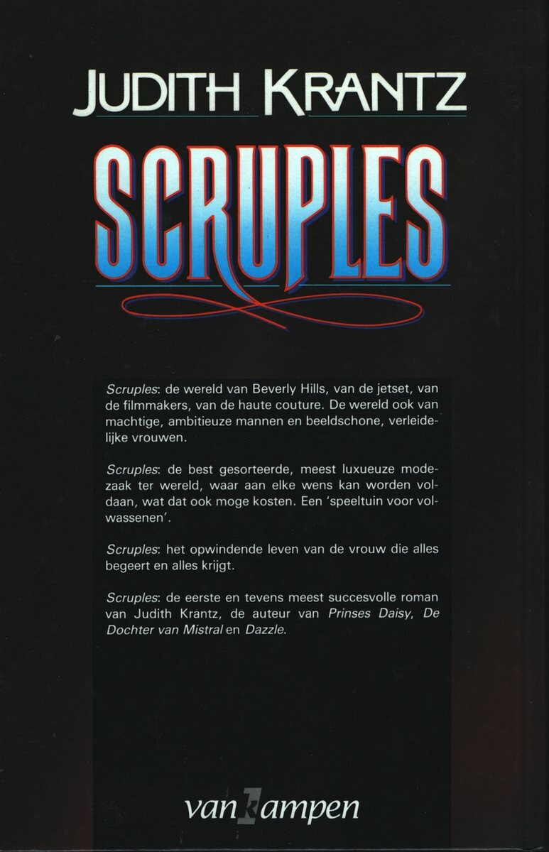 Scruples achterkant