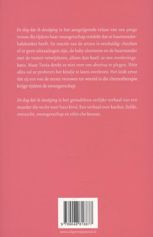 De dag dat ik doodging De dag dat ik doodging achterkant