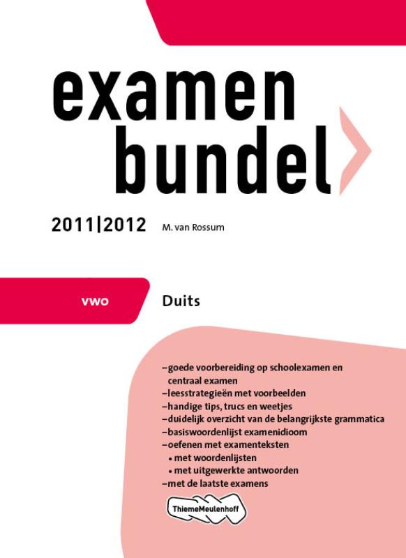 Examenbundel 2011/2012 Duits Vwo