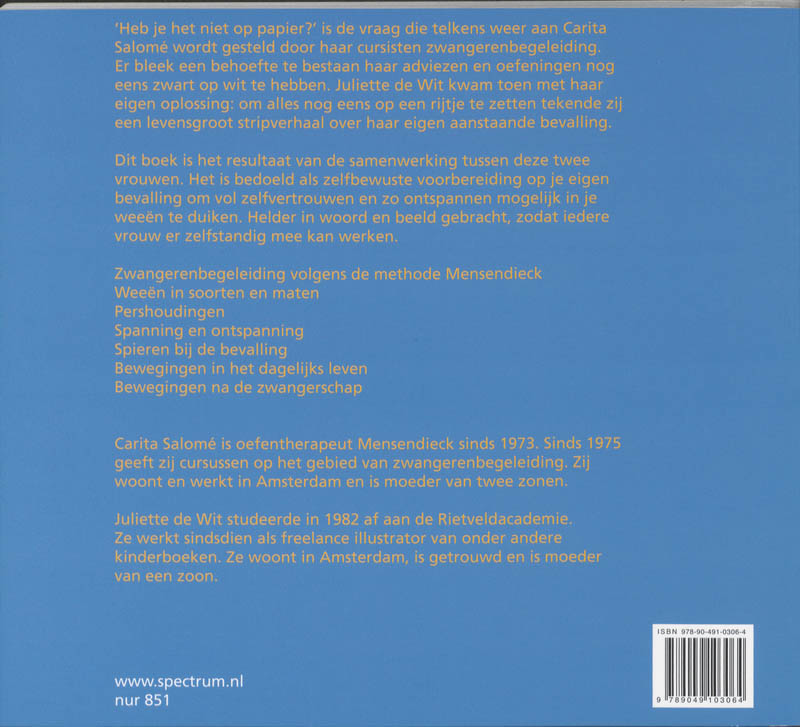 Duik in je weeën Duik in je weeën achterkant