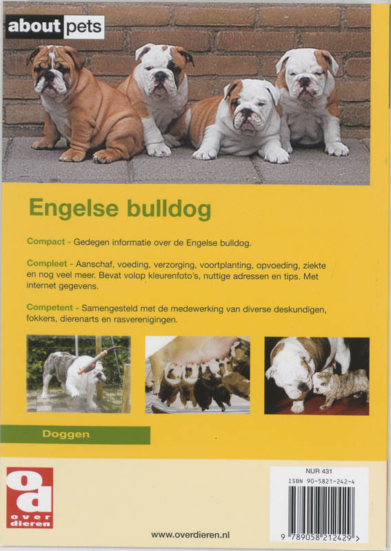 De Engelse bulldog / Over Dieren / 184 achterkant