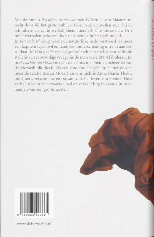 Een onderscheiding en andere novellen achterkant