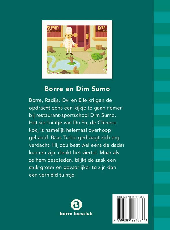 Borre en Dim Sumo / De Gestreepte Boekjes achterkant