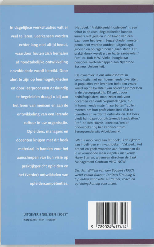 Praktijkgericht opleiden / PM-reeks Praktijkgericht opleiden / PM-reeks achterkant