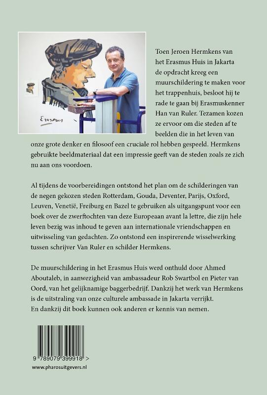 In de voetsporen van Erasmus achterkant