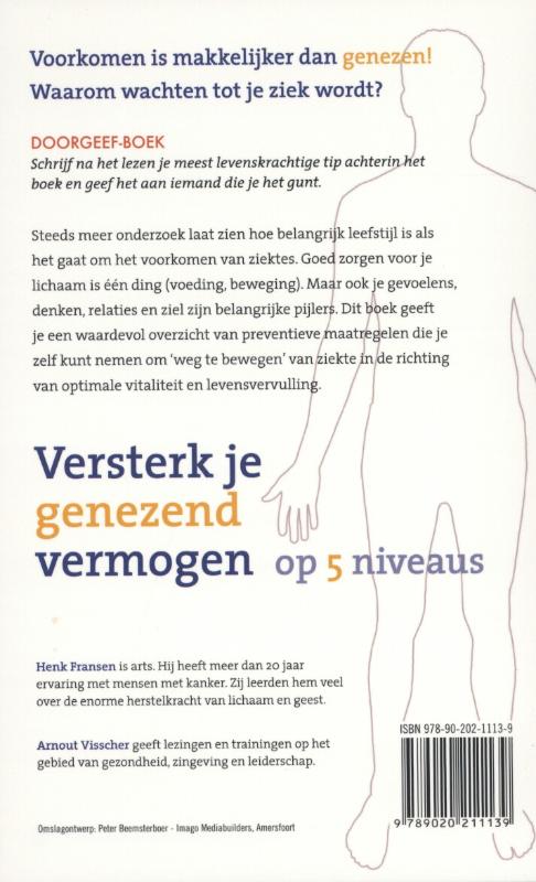 Versterk je genezend vermogen op vijf niveaus achterkant