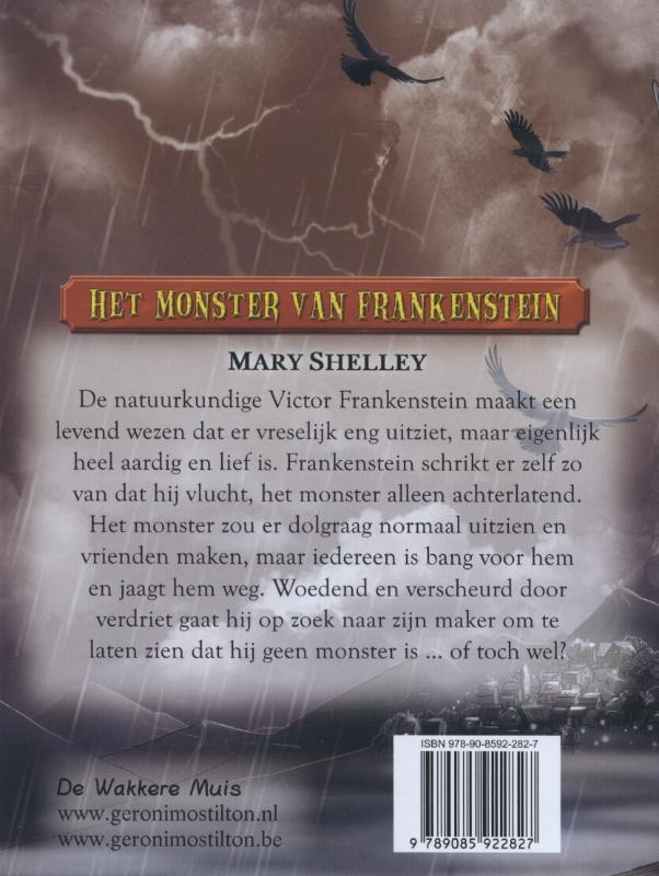 Het monster van Frankenstein achterkant