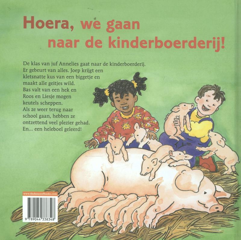 Hoera, we gaan naar de kinderboerderij achterkant