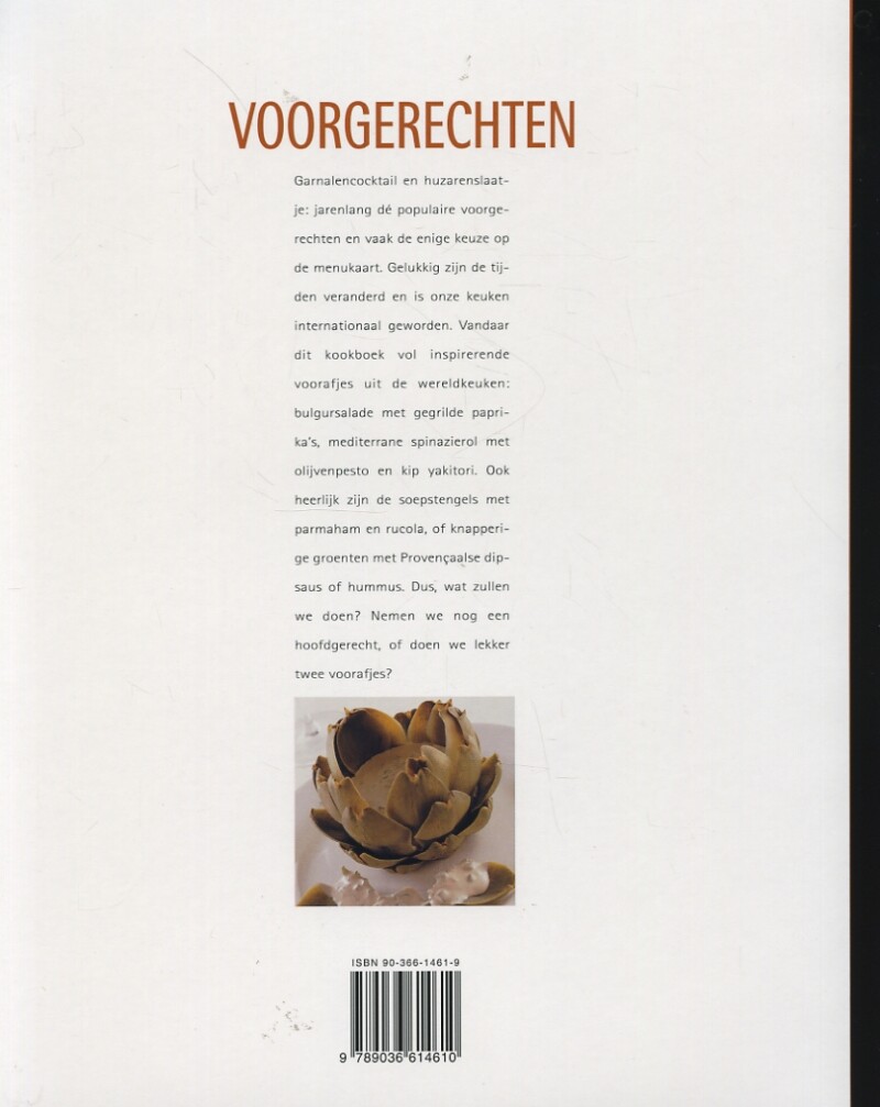 Voorgerechten achterkant