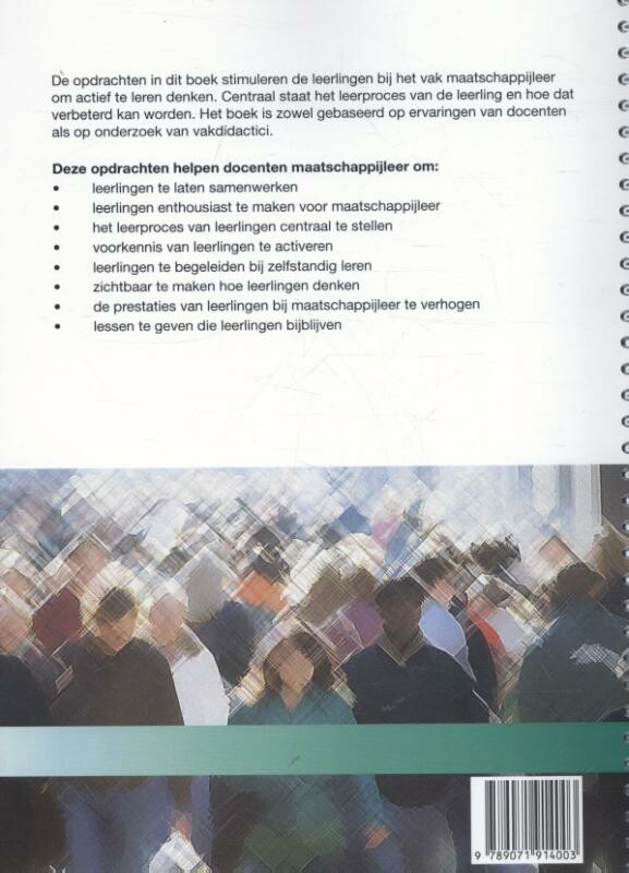Actief denken met maatschappijleer achterkant