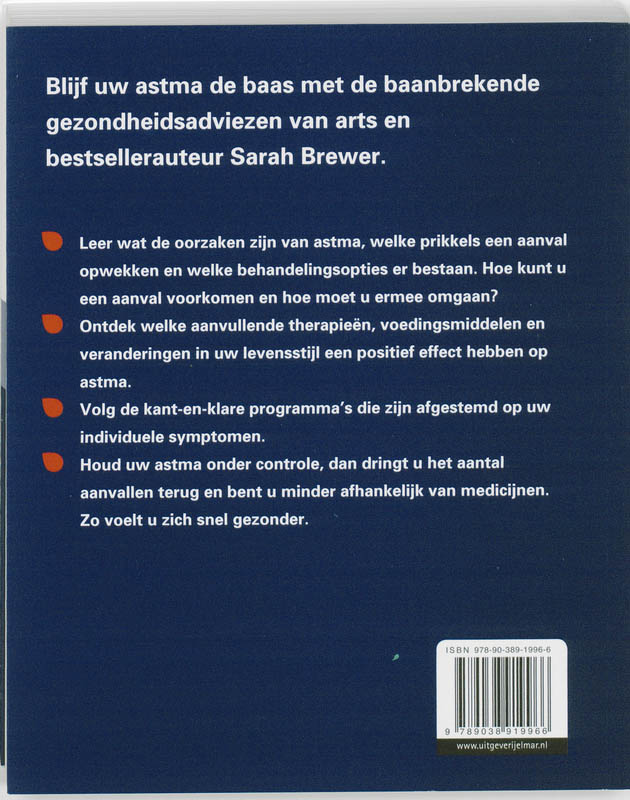 Leven met astma achterkant