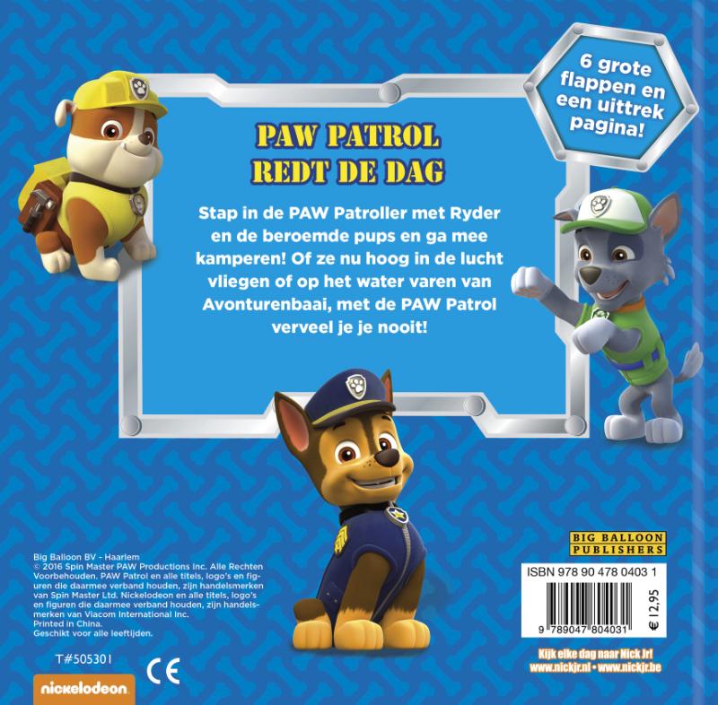 Paw Patrol  -   Paw Patrol is een Superteam achterkant