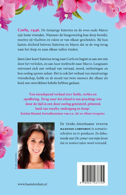 Terug naar het eiland achterkant