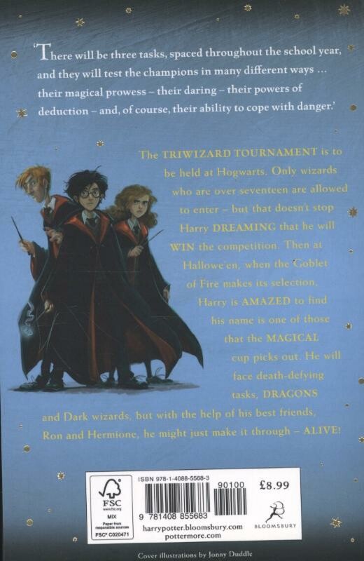 Harry Potter and the goblet of fire / Harry Potter / 4 achterkant