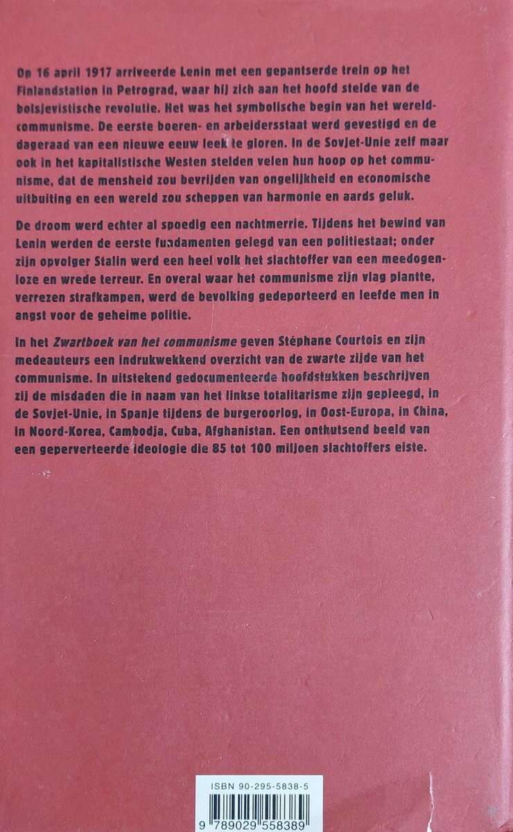 Zwartboek van het communisme achterkant