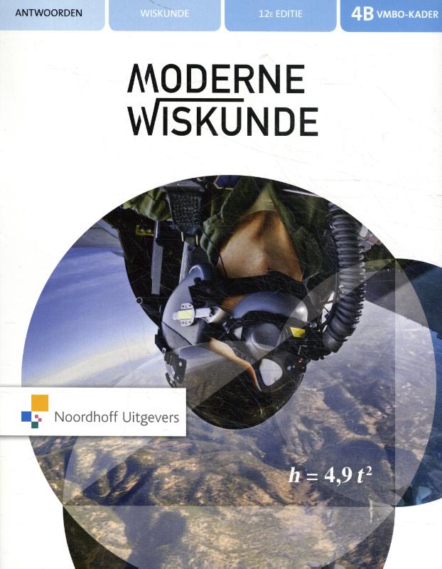 Moderne Wiskunde 12e ed vmbo-k 4b antwoordenboek