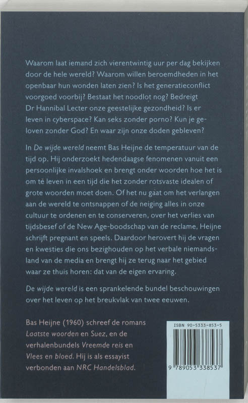 De wijde wereld De wijde wereld achterkant