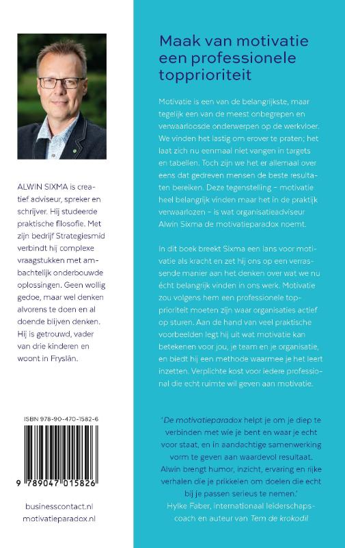 De motivatieparadox De motivatieparadox achterkant