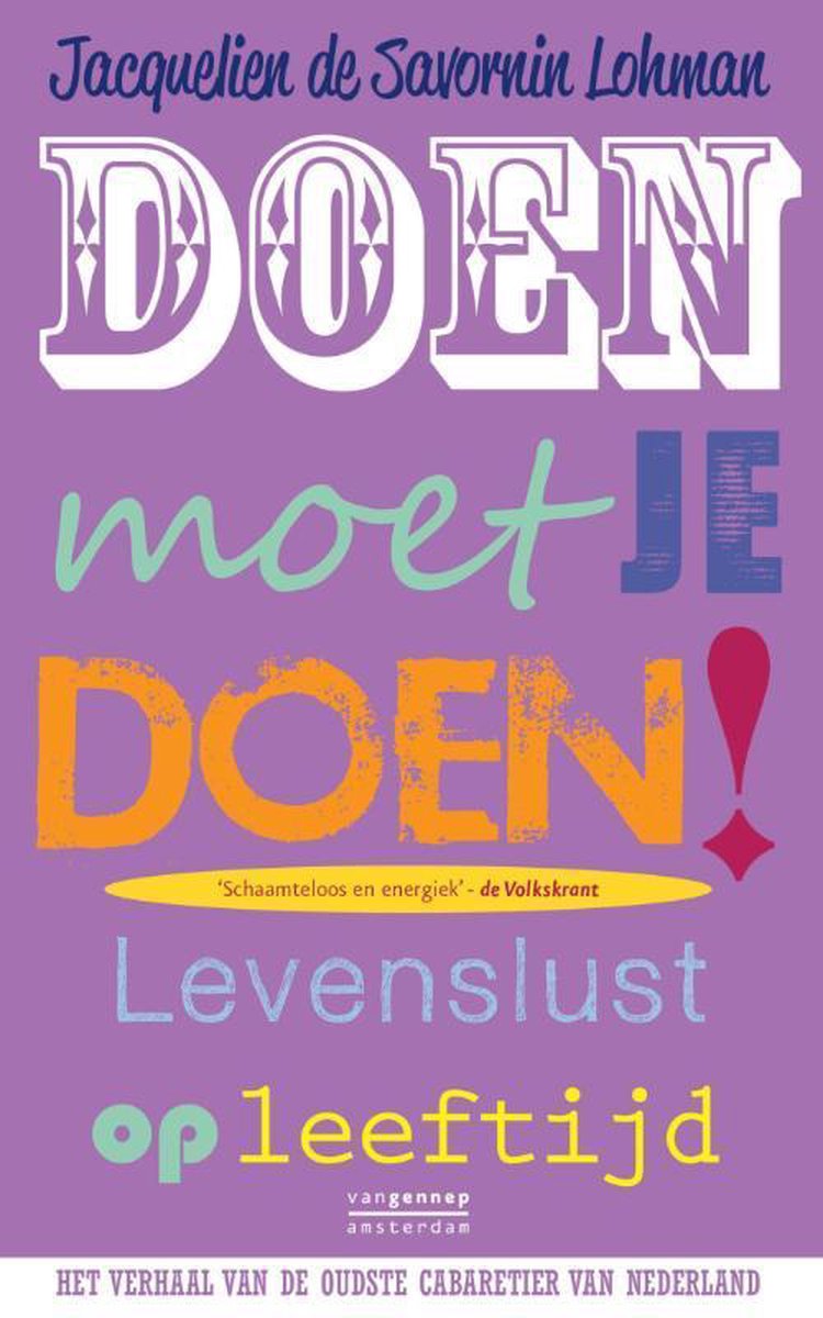 Jacquelien de Savornin Lohman Doen Moet Je Doen!