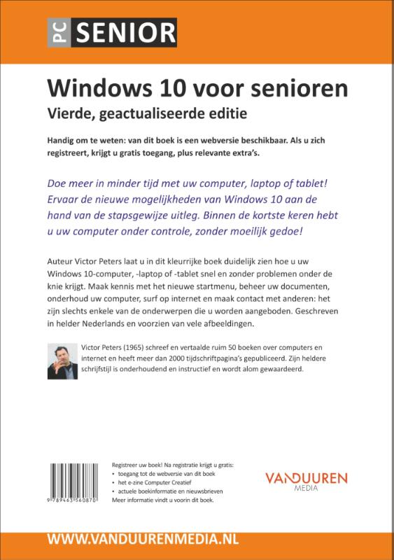 Windows 10 voor Senioren / PCSenior achterkant