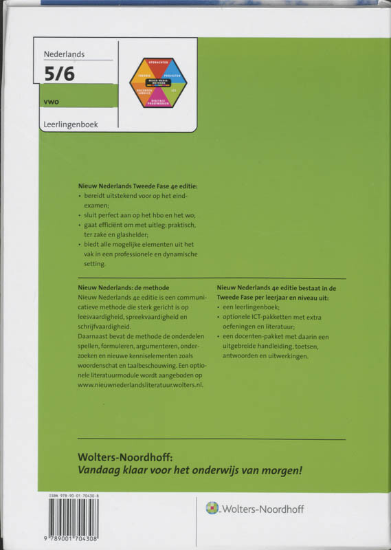 Nieuw Nederlands 5/6 Vwo achterkant
