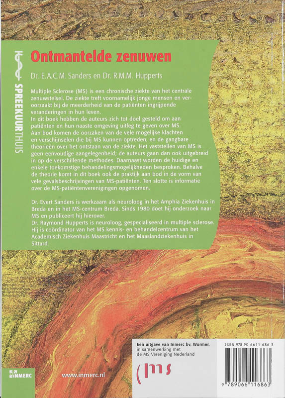 Ontmantelde zenuwen / Spreekuur thuis Ontmantelde zenuwen / Spreekuur thuis achterkant